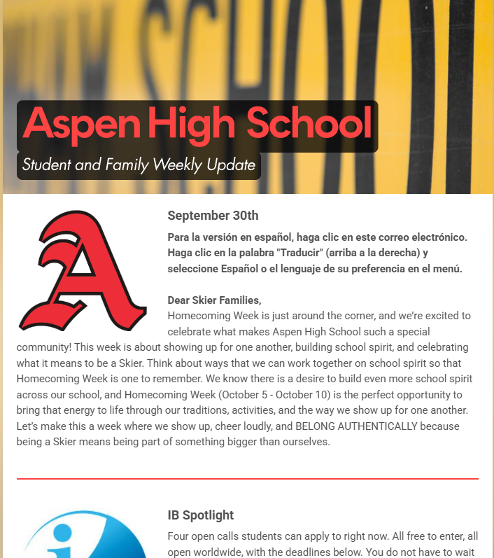 Wednesday, September 30th Principal Newsletter